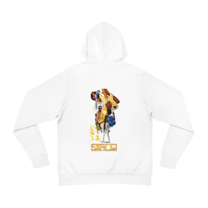 Luminary Veil — White & Gold Signature Hoodie