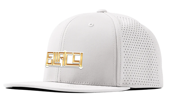 The Crownlight — White & Gold Signature Hat