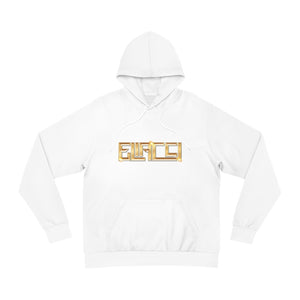 Luminary Veil — White & Gold Signature Hoodie