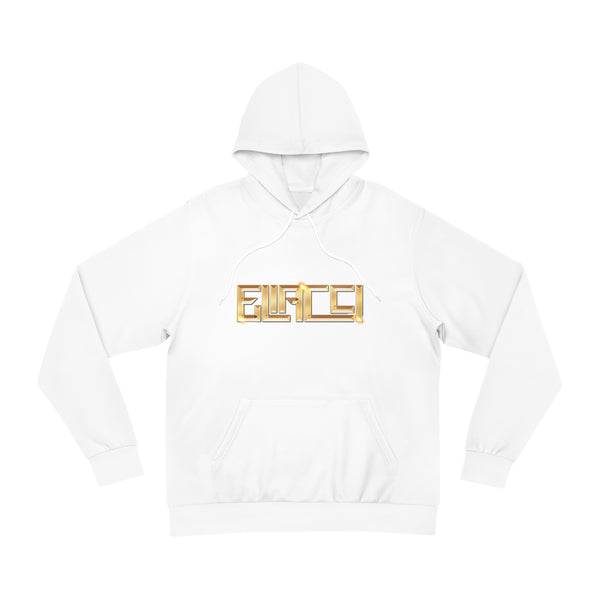 Luminary Veil — White & Gold Signature Hoodie