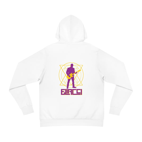 Luminary Veil — White & Gold Signature Hoodie
