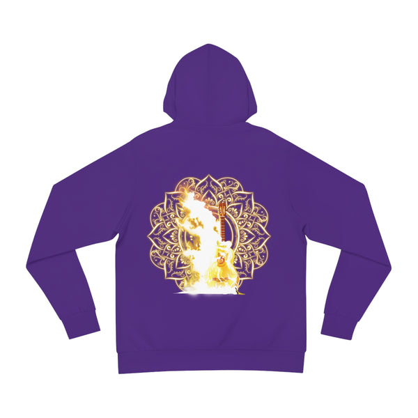Luminary Veil — White & Gold Signature Hoodie